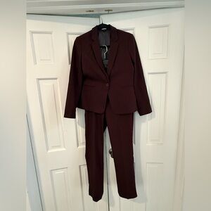 Express Dark Burgundy Suit